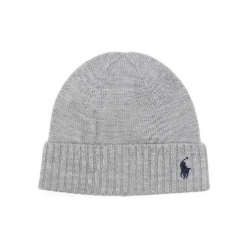 Polo Ralph Lauren Шерсть Трикотажная ткань Шапки-бини Детский Светло-серый