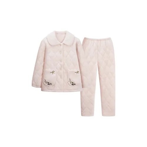 Sha Qian Пижамный комплект женский цвет экрю