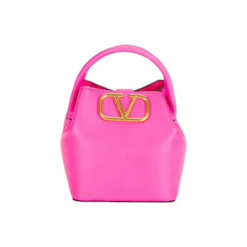 Valentino Vlogo Кожа Сумка через плечо Сумка Мини Женская Розовая