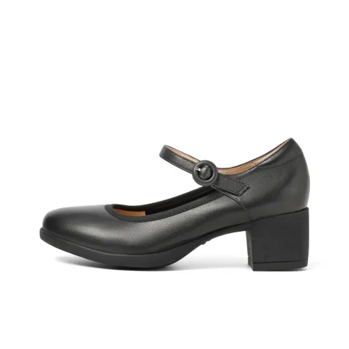 Белль Грубый каблук Туфли Мэри Джейн 5CM Женские