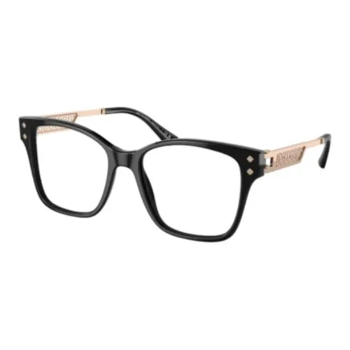 BVLGARI Прямоугольные Оправы для Очков Женские Коричневые