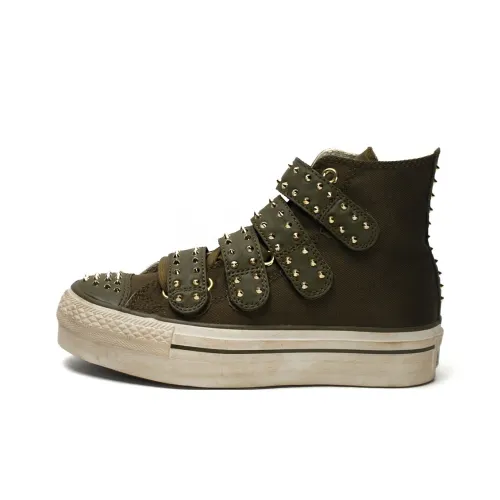 Конверс All Star High Топ Кеды Женские Зеленый