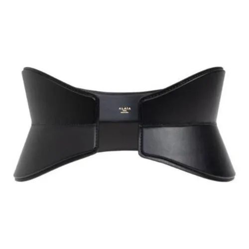 Alaia Телячья кожа Ремень Женские Черный Ширина 15,5CM