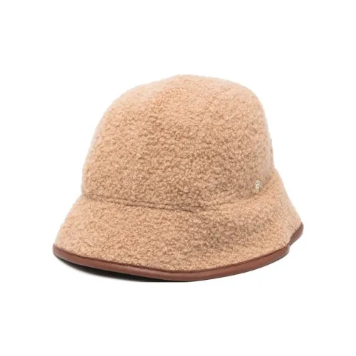 HELEN KAMINSKI Sheepskin Wool Nylon Bucket Hats Women's Brown