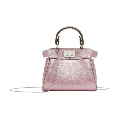 FENDI Peekaboo Сумка через плечо из телячьей кожи сумка Extra Mini женская розовая