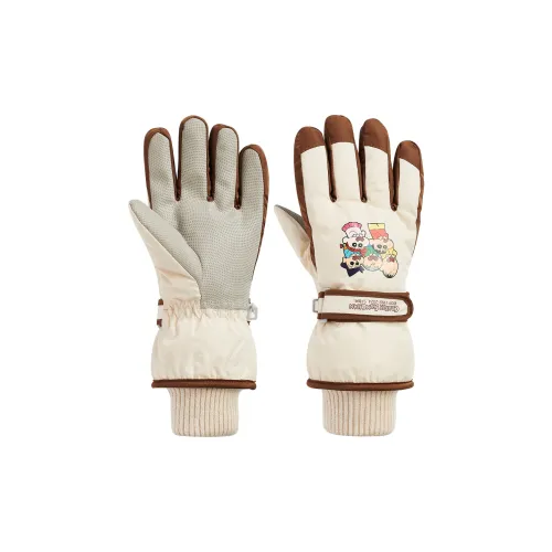 Crayon Shinchan Длинные Плюшевые Спортивные Перчатки Унисекс