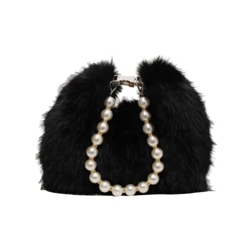 morellybear Плюшевый Через плечо Одно плечо Сумка Обычный Женский Черный Экрю Хаки Розовый