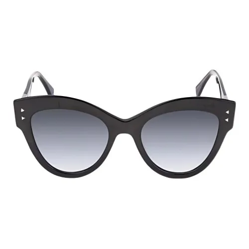 FENDI Ацетат Кошачий глаз Солнцезащитные очки Женские Черный