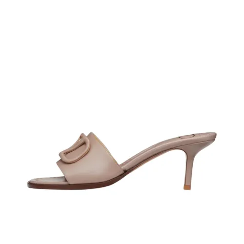 Valentino Vlogo Signature Слипоны 6,5 см Женские Розовые