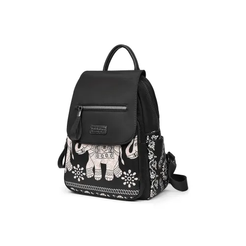 SANTA BARBARA POLO RACQUET CLUB Ткань Рюкзак Стандартный Женский Черный Беллфлауэр Стиль Позиционирование