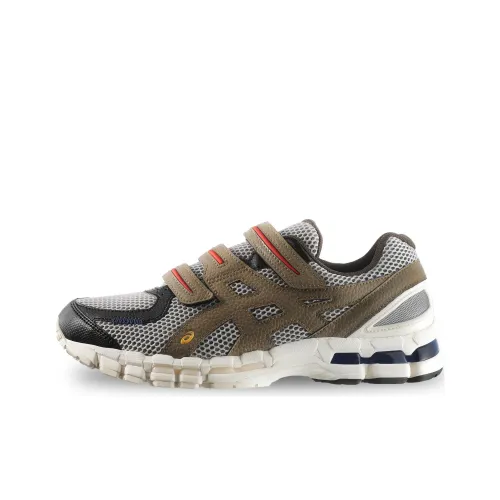 Hal STUDIOS x Asics Низкие Беговые Кроссовки Унисекс Белый Коричневый