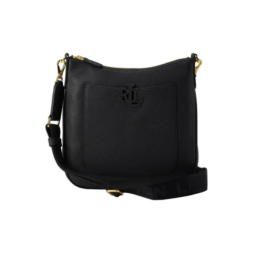 Polo Ralph Lauren Кожа Сумка через плечо Сумка на плечо Унисекс Черная