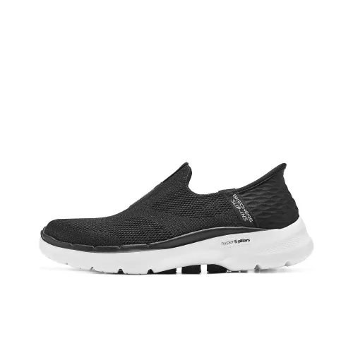 Skechers Slip Ins Низкий Топ Casual Женский Черный Белый