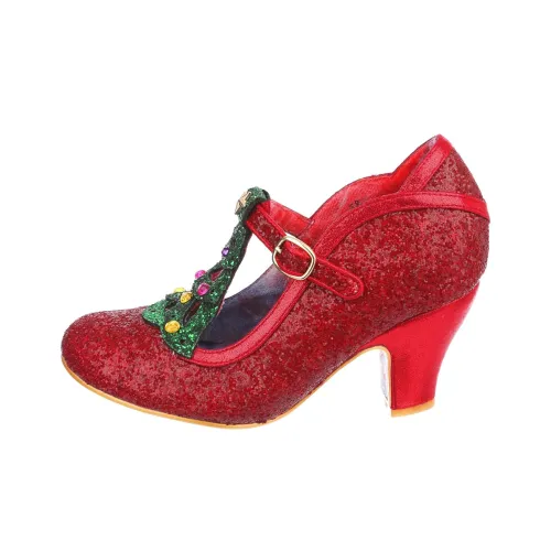 IRREGULAR CHOICE Festive Flash Туфли Мэри Джейн Женские Красные