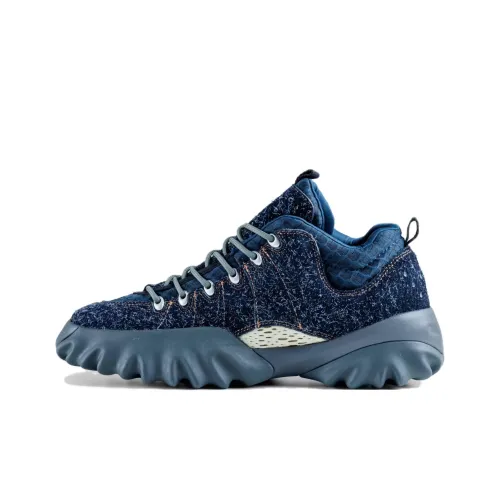 Oakley Factory Team Slip-resistant Abrasion-resistant Low Top Casual Shoes Men's Blue Оклэй Фабрик Тим Слип-Резистент Абразион-Резистент Низкий Топ Повседневная Обувь Мужская Синяя