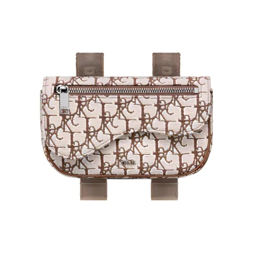 DIOR Кактусовый Джек Коллаборация Жаккардовая ткань Седло Рука Запястье Сумка Мужской Кофе