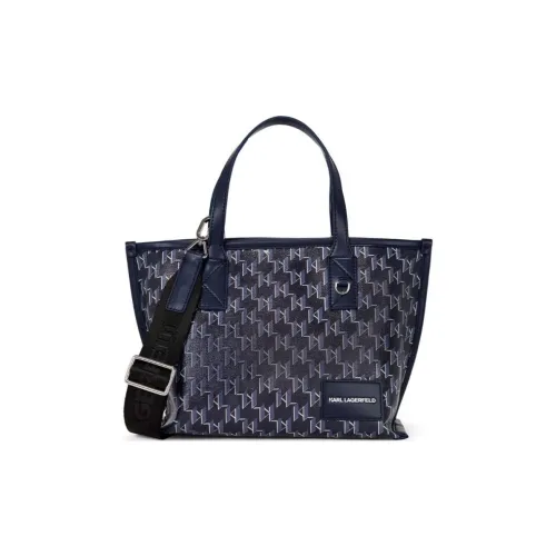 Karl Lagerfeld Хлопок Сумка через плечо Сумка Маленькая Женская Синяя