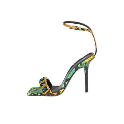 The Attico Sienna One Ремешок Сандалии 10,5 см Женские Желтый Черный