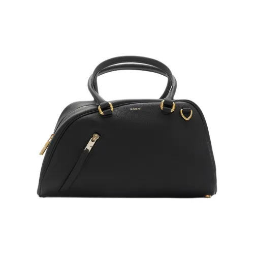 Burberry Телячья кожа Bowling Bag Сумка через плечо Сумка Маленькая Женская Черная