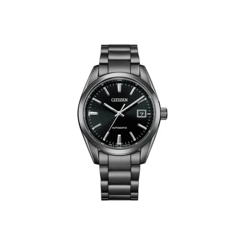 CITIZEN L Series Автоматический Механический Механизм Нержавеющая Сталь Ремешок Часы Мужские Черный Циферблат