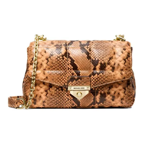 MICHAEL KORS Сумка через плечо из кожи большая женская сумка цвет дынный