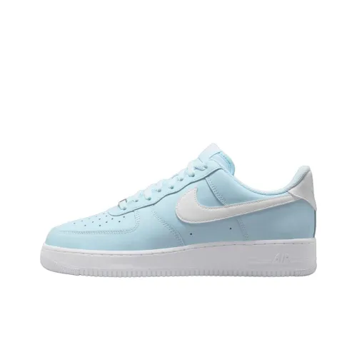 Nike Air FORCE 1 Slip-on Устойчивый к истиранию Низкий Топ Скейтбординг Кроссовки Унисекс Синий Белый