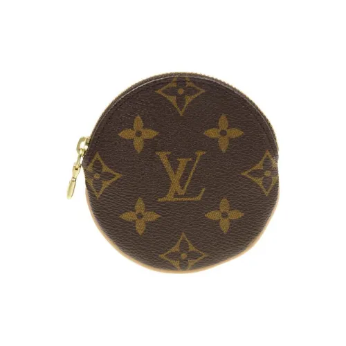 LOUIS VUITTON Покрытый холст Монетница Стандартная Унисекс Кофейный