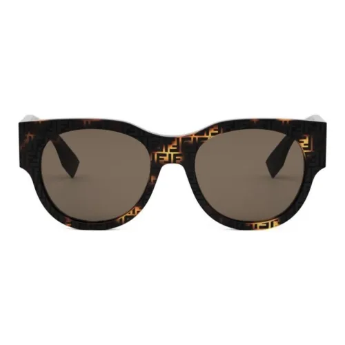 FENDI OVAL SUNGLASSES Женские Черный