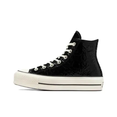 Converse Chuck Taylor All Star Lift Slip Resistant Abrasion Resistant Низкие Кроссовки для скейтбординга Женские Черные
