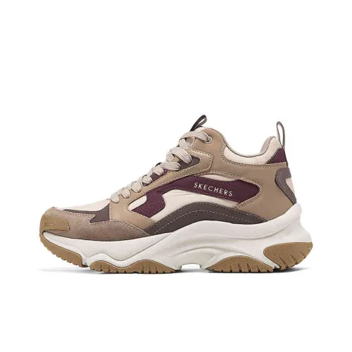 Skechers Высокие Топы Толстая Подошва Мужские Коричневые