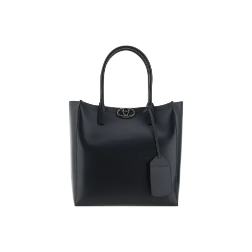 Valentino Garavani Телячья кожа Тоут Сумка Сумка для покупок Сумка Мужская Черная