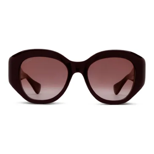 Cartier Ацетат Нерегулярной Формы Солнцезащитные Очки Женские Красные