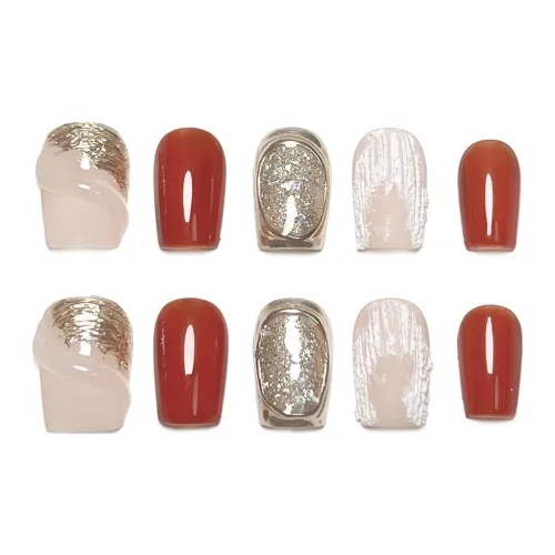 KDOW Timely Эксклюзивный Премиум Мода Осветляющий Богиня Кокетливый стиль Ручная работа Instagram False Nail Короткий Лестница 16 мм