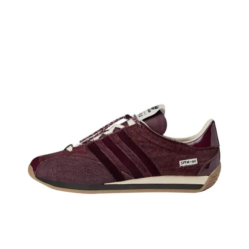 Song for the Mute co-brand x adidas originals COUNTRY OG Slip Resistant Abrasion Resistant Low Топ Кэжуал Унисекс Красный