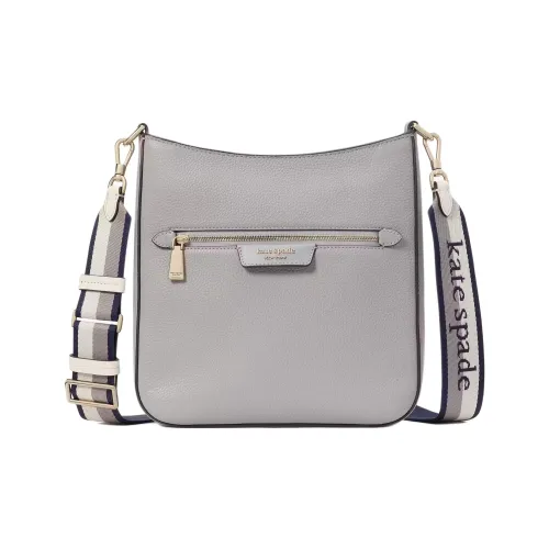 Kate Spade Hudson Кожа Курьерская Сумка Сумка через плечо Маленькая Женская Горный Серый