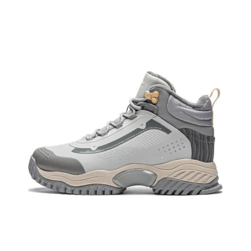 Подкладка Slip-resistant Thermal High Top Casual Shoes Women's Gray
