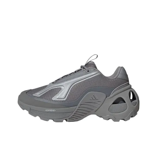 Adidas Wonder Runner Slip-resistant Abrasion-resistant Low Top Casual Running Shoes Unisex Gray Silver Adidas Wonder Runner Противоскользящий Устойчивый к истиранию Низкий Топ Повседневные Беговые Кроссовки Унисекс Серый Серебряный