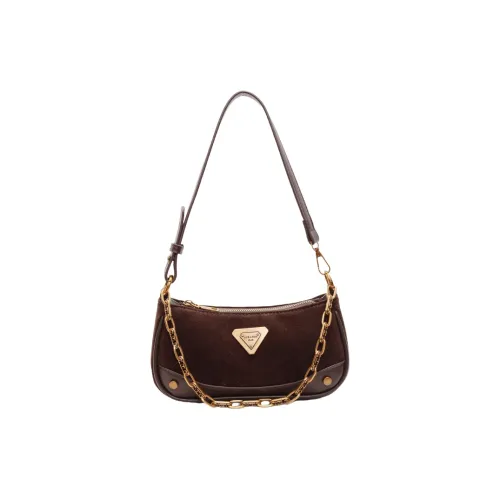 Xuan Xi ПУ (полиуретан) Сумка через плечо Сумка на плечо Стандартная Женская Кофейная Черная Анкора Красная