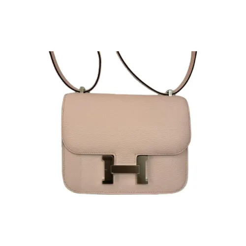 HERMES Constance Mysore Шевро Сумка через плечо Мини Женская Мягкая Уютная Розовая
