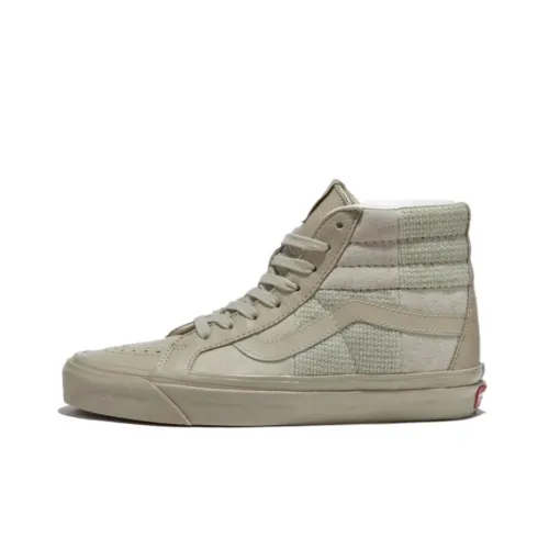 Vans Sk8 Hi Высокие Кроссовки для Скейтбординга Унисекс Бежевые