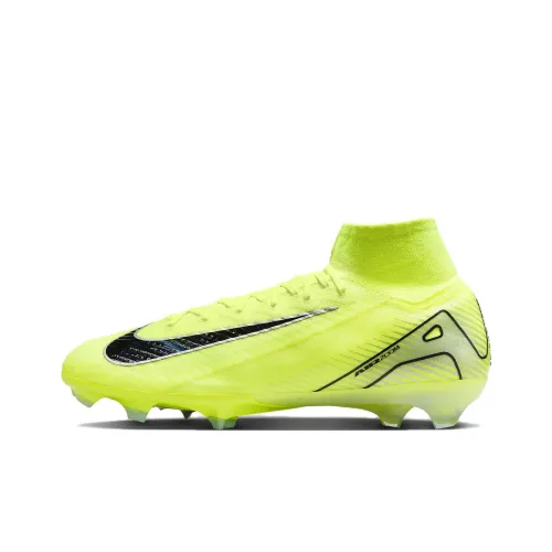 Nike Mercurial Superfly 10 Slip-Resistant Abrasion-Resistant Football Cleats Unisex Yellow Black Найк Меркуриал Суперфлай 10 Противоскользящие Устойчивые к Износу Футбольные Бутсы Унисекс Желтый Черный