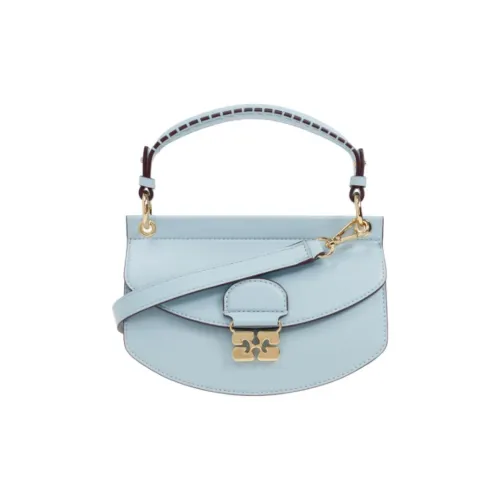 GANNI Переработанная кожа Сумка Женская Светло-синяя