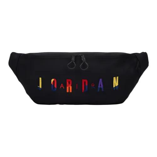 Джордан Полиэстер Сумка через плечо Бананка Обычный Унисекс Черный