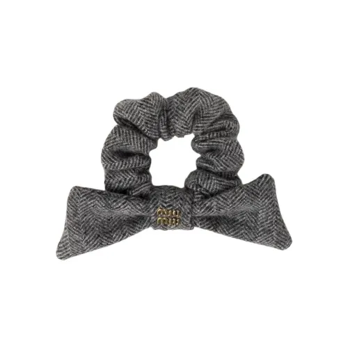 MIU MIU Металлические резинки-спирали для волос женские черные