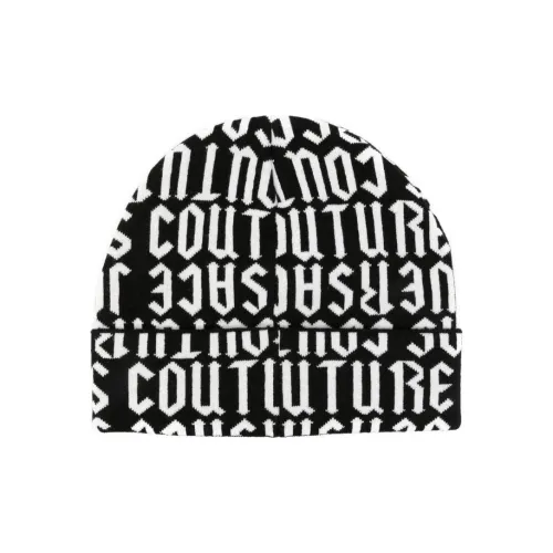 VERSACE JEANS COUTURE Акриловые шапки-бини женские черные