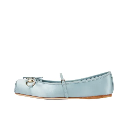 GUCCI Horsebit Застежка Планшет Повседневная Обувь Женская Синяя