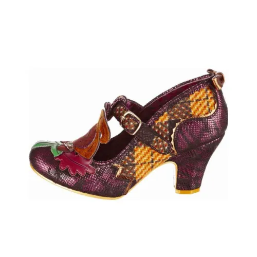 IRREGULAR CHOICE Feeling Foxy Туфли Мэри Джейн Женские Красно-коричневый