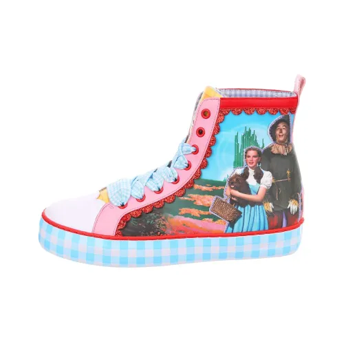 IRREGULAR CHOICE Поездка Высокие Кроссовки для Скейтбординга Женские Синие Розовые