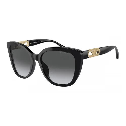 EMPORIO ARMANI Ацетат Вакуумная Формовая Бабочка Солнцезащитные Очки Женские Черный