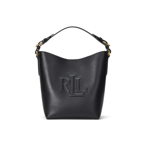 LAUREN RALPH LAUREN GRAIN LEATHER Портативная сумка через плечо маленькая сумка на плечо женская черная